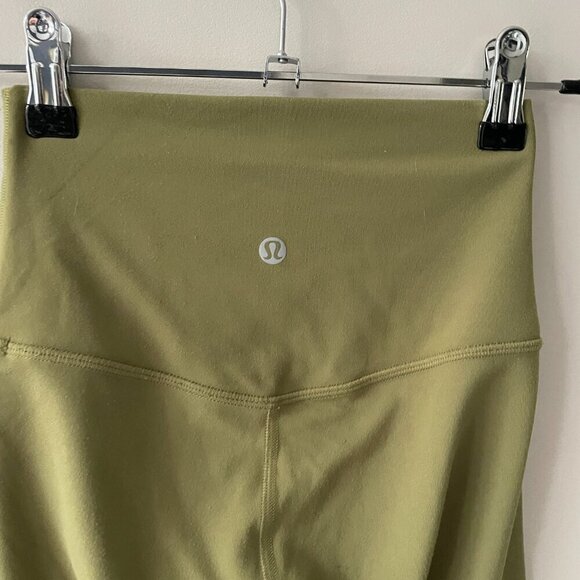 Lululemon 2022 Align High-Rise Crop 17" Activewear Leggings Bronze Green 2 - Picture 4 of 7